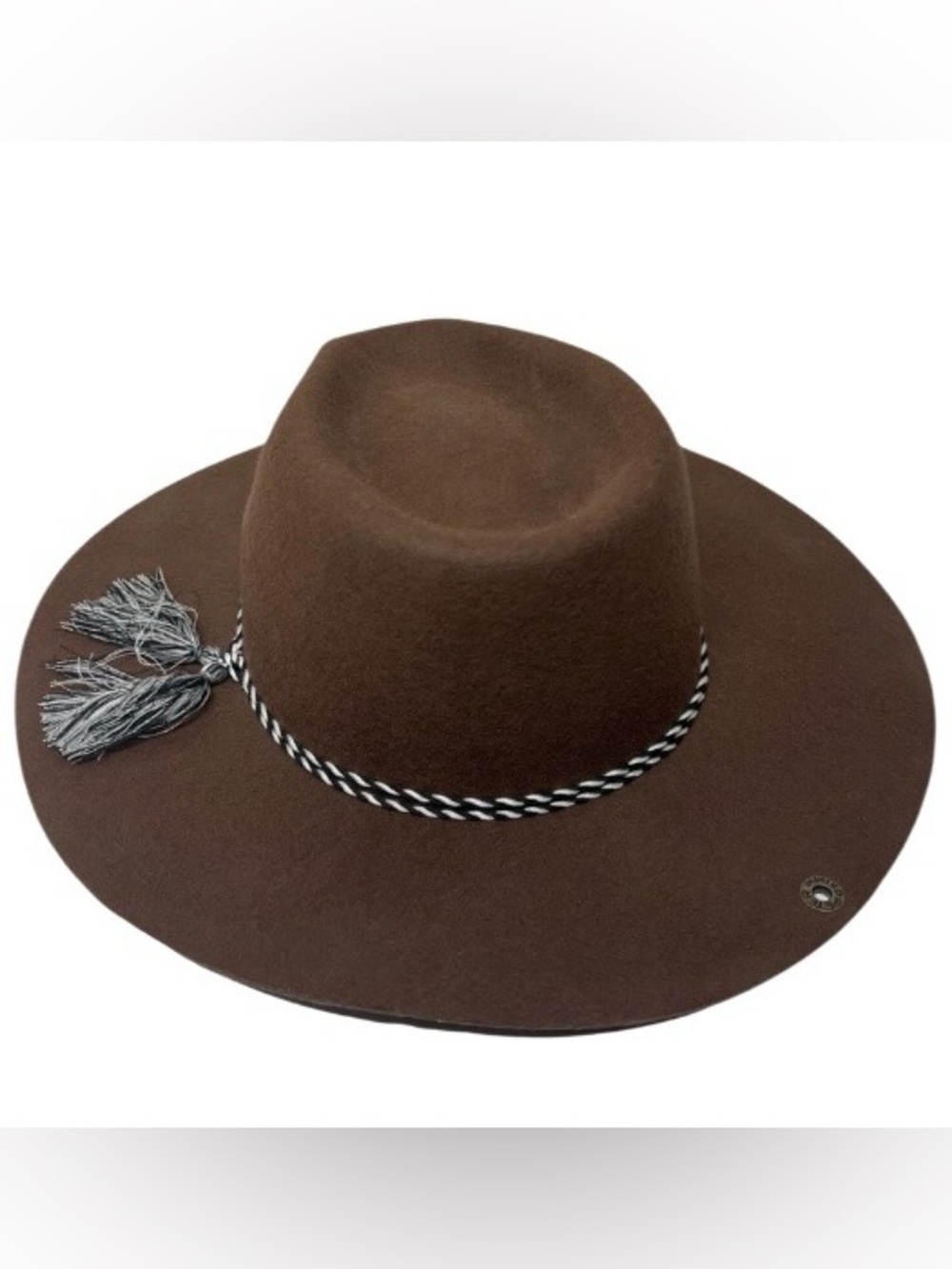 Peter Grimm Ozuna Brown 100% Wool Western Hat Wide Brim‎ One Size Side Tassel
